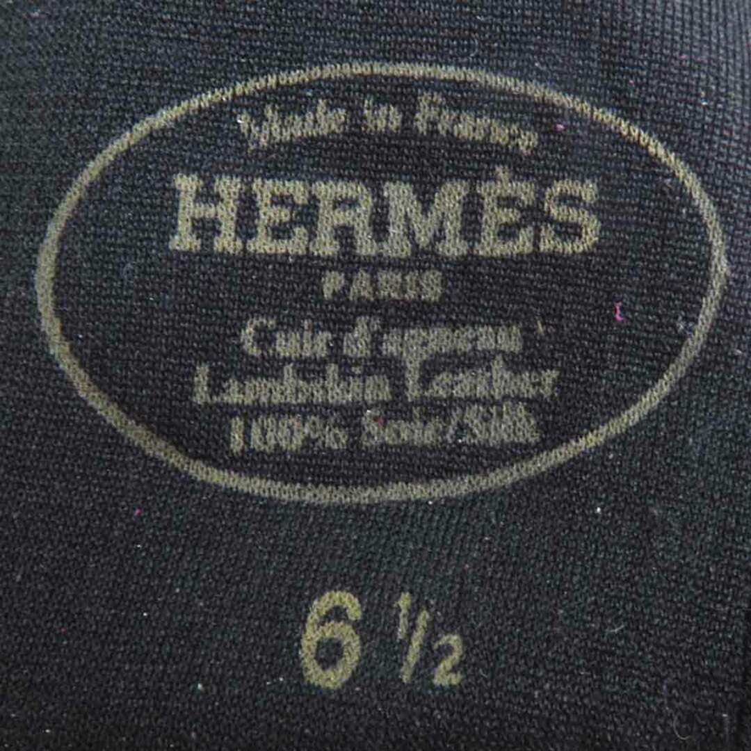 かおるのブランド全商品HERMES エルメス レザー 61/2 手袋