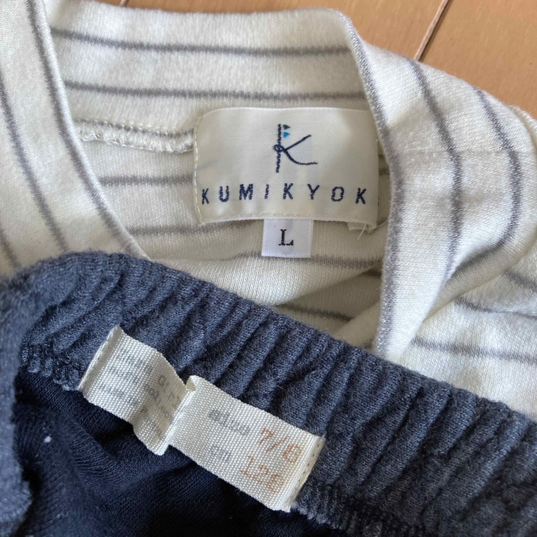 kumikyoku（組曲）(クミキョク)の120センチ2枚セット キッズ/ベビー/マタニティのキッズ服女の子用(90cm~)(Tシャツ/カットソー)の商品写真