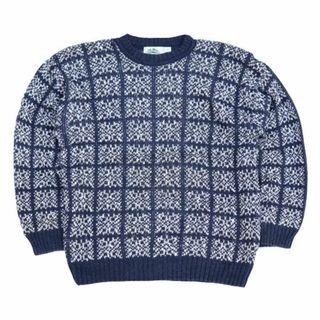 エルエルビーン(L.L.Bean)の90s USA製 Timber Trall Knit コットンニット(ニット/セーター)