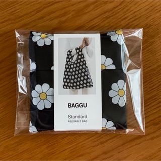 バグゥ(BAGGU)のStandard BAGGU スタンダード バグゥ ブラックデイジー 新品未使用(エコバッグ)