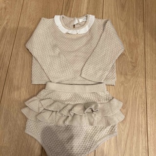韓国子供服✴︎セットアップ✴︎サイズS（75）(ニット/セーター)