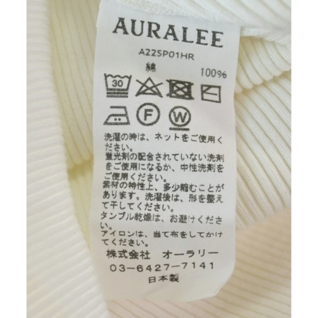 AURALEE - AURALEE オーラリー ニット・セーター 1(M位) 白 【古着