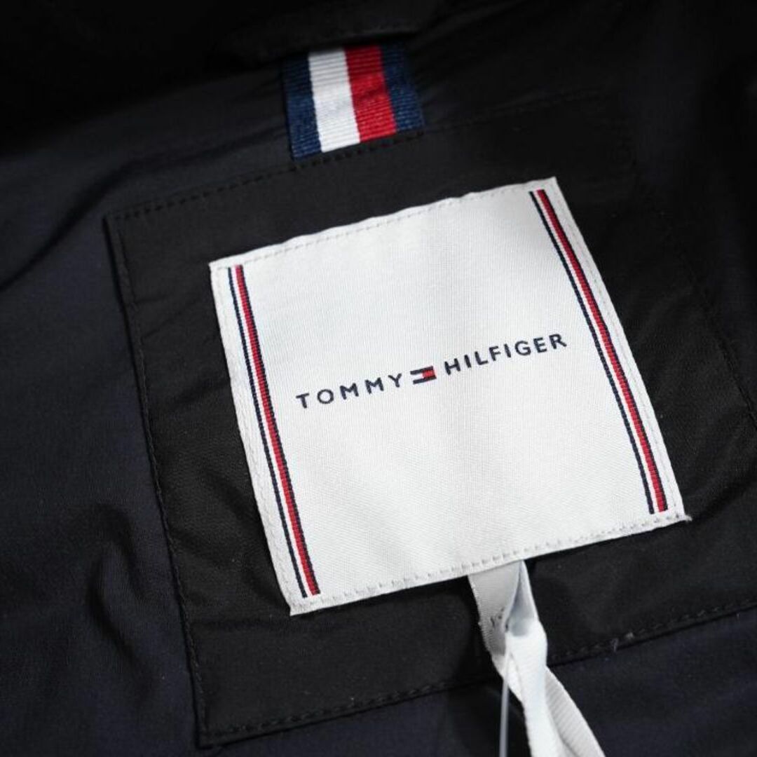 TOMMY HILFIGER(トミーヒルフィガー)の535*新品 トミー ヒルフィガー エコファー ダウンコート 黒 XS レディースのジャケット/アウター(ダウンジャケット)の商品写真