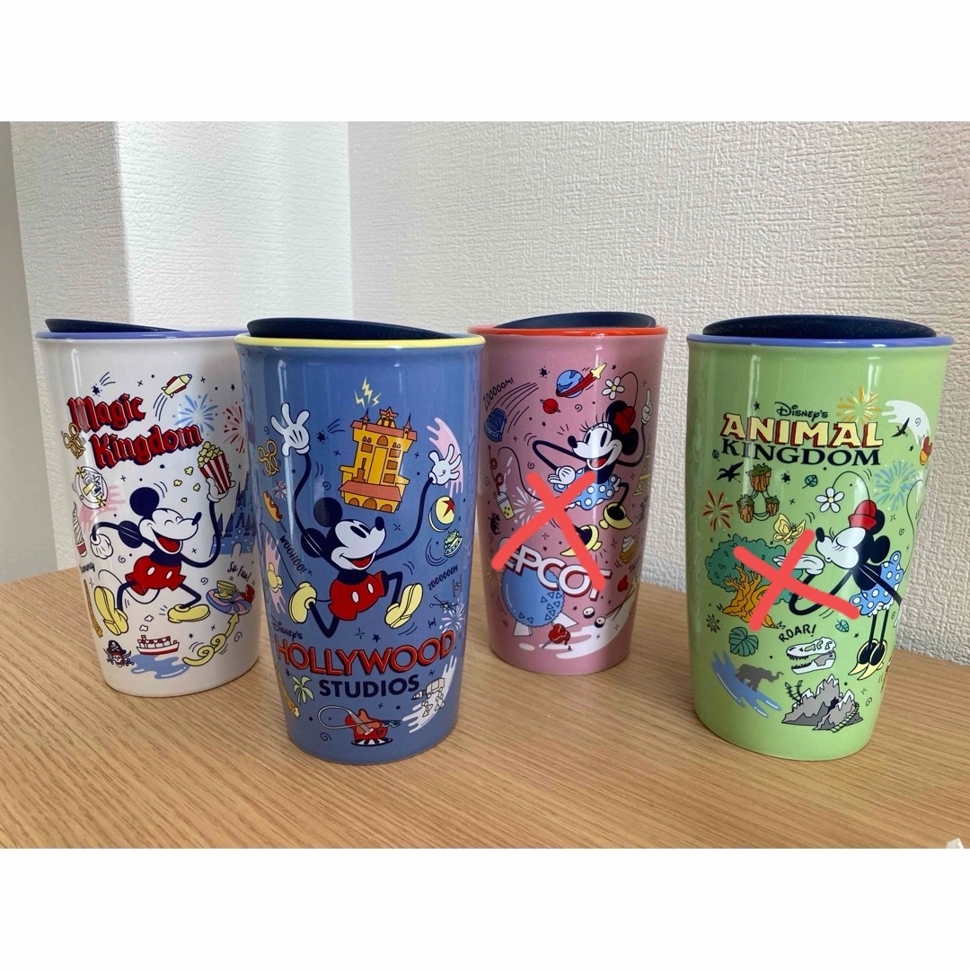 コレクター海外ディズニー　WDWスタバコラボ限定 タンブラー　4点セット　新品