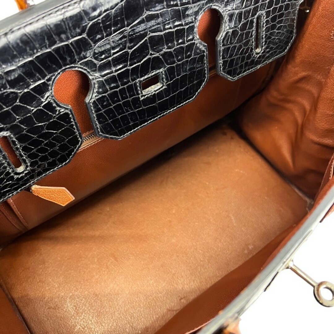 Hermes(エルメス)の　エルメス HERMES バーキン35 □I刻 ブラック/ミール/シルバー金具 ポロサス レディース ハンドバッグ レディースのバッグ(ハンドバッグ)の商品写真