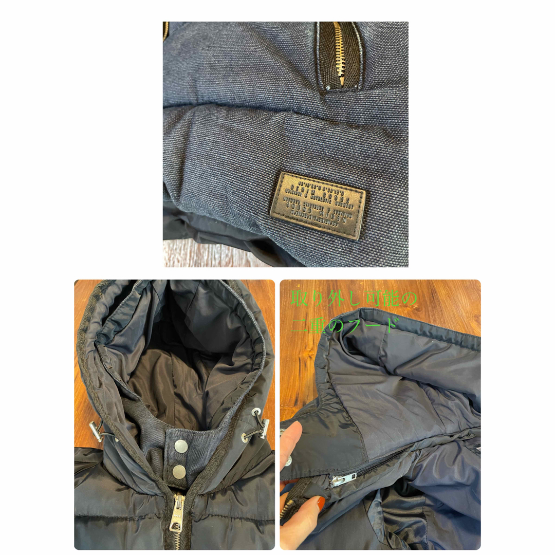 ZARA(ザラ)のザラ 中綿ジャケット ダウンジャケット ネイビー メンズ USA-M メンズのジャケット/アウター(ダウンジャケット)の商品写真