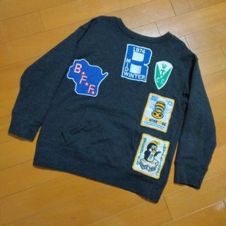 デニムダンガリー(DENIM DUNGAREE)のデニムダンガリー☆ワッペントレーナー 130センチ(Tシャツ/カットソー)