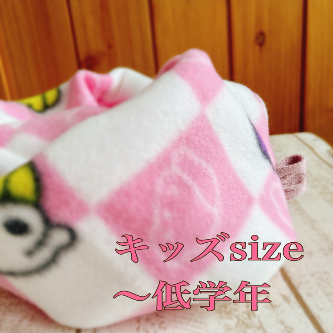 ♥️ハンドメイド キッズsize スヌード ネックウォーマー 白×ピンク キッズ/ベビー/マタニティのこども用ファッション小物(マフラー/ストール)の商品写真