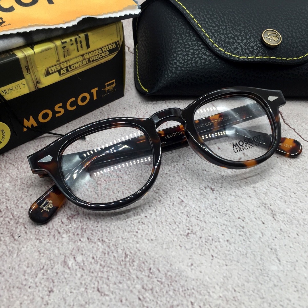 鼈甲柄サイズモスコット MOSCOT 46 鼈甲柄 レムトッシュ 眼鏡 メガネ