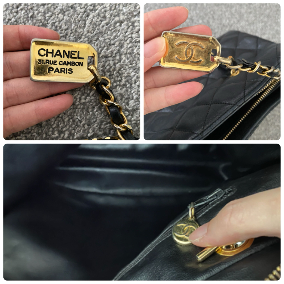 CHANEL(シャネル)のCHANEL ヴィンテージバッグ　チェーン　ショルダー black レディースのバッグ(ショルダーバッグ)の商品写真