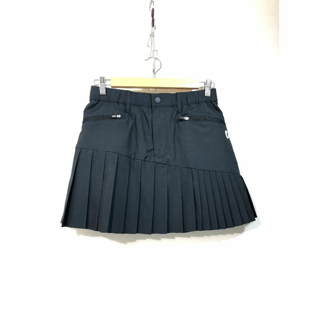 022121● PEARLY GATES プリーツ スカート 1 ブラック