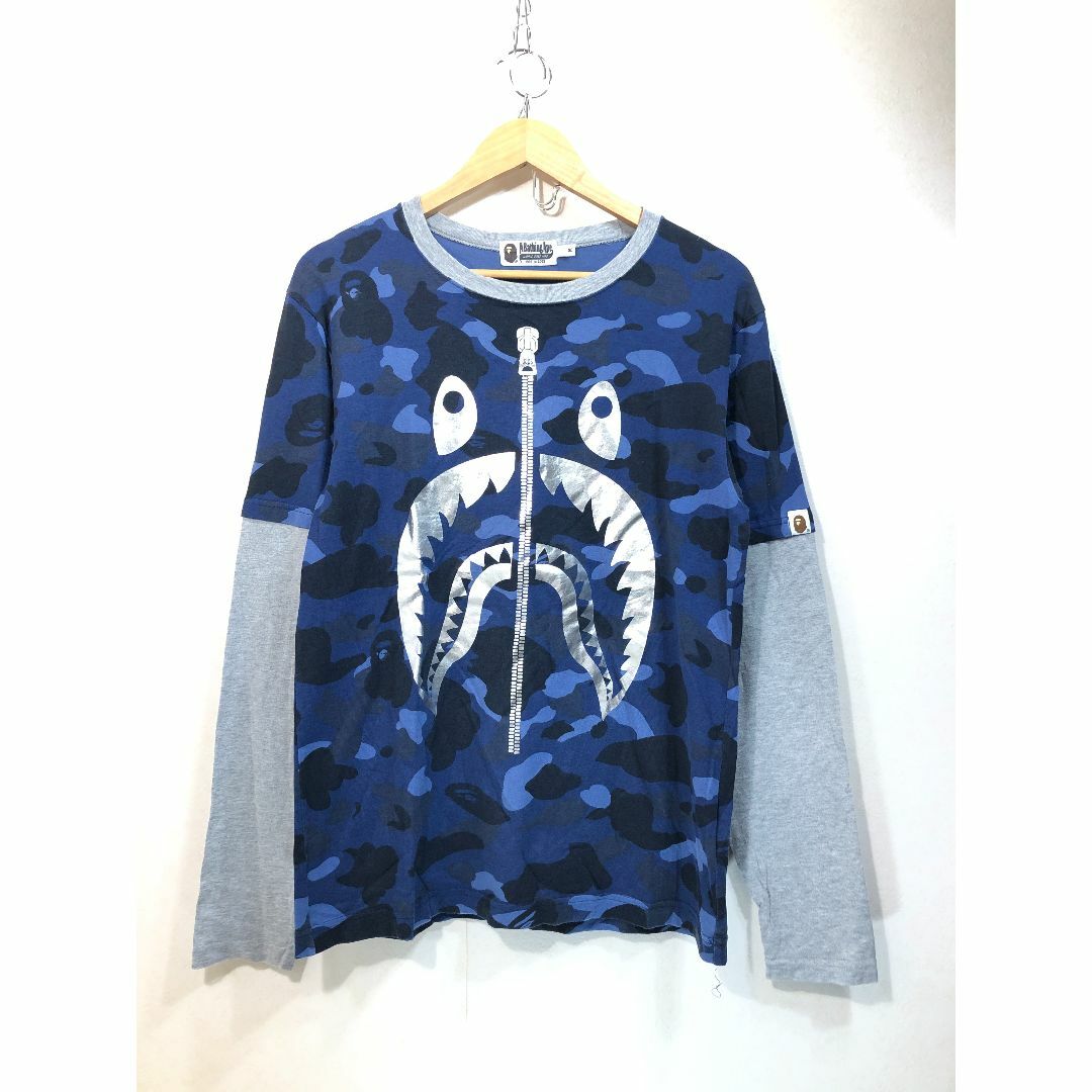 A BATHING APE アベイシングエイプ シャーク ロンT ロングスリーブエイプ