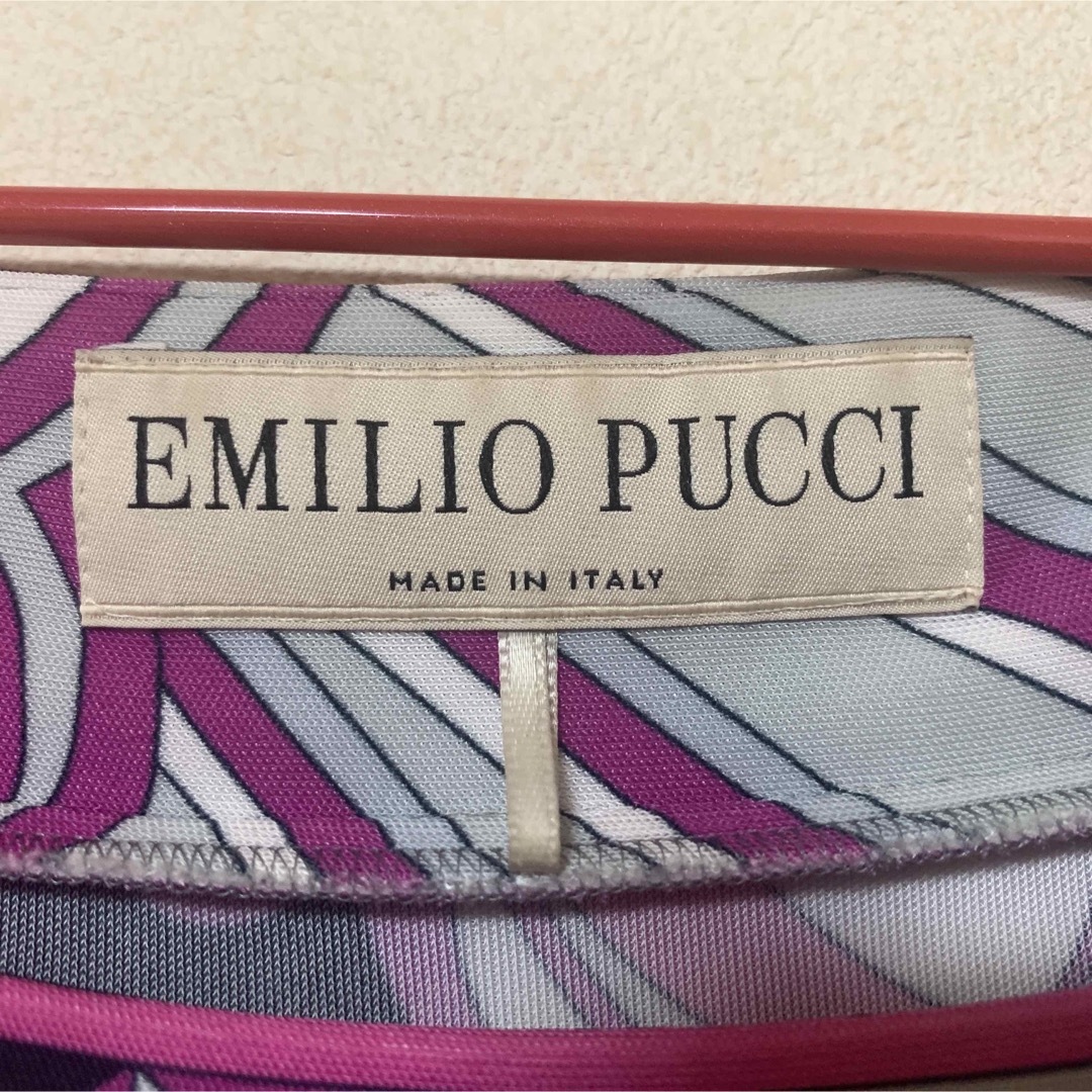 【正規品】EMILIO PUCCI ミニ ワンピース　7分袖肩幅約39cm