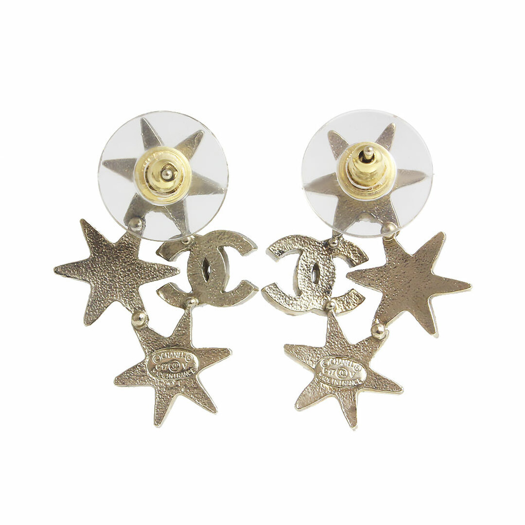 CHANEL - シャネル ココマーク スター 星 ラインストーン ピアス CHANEL - シャネル ココマーク スター 星 ラインストーン ピアス