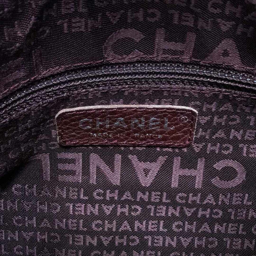 CHANEL(シャネル)のシャネル フリンジ ワンショルダーバッグ カーフスキン レザー ピンク シルバー金具 CHANEL（中古） レディースのバッグ(ハンドバッグ)の商品写真