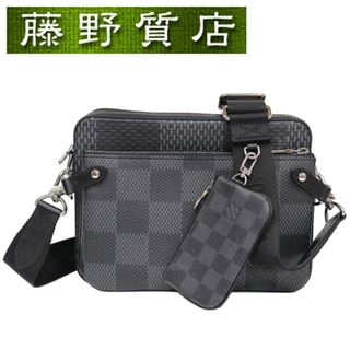 ルイヴィトン(LOUIS VUITTON)の（未使用展示品）ルイヴィトン LOUIS VUITTON トリオメッセンジャー ダミエグラフィット N50017 黒 × グレー 斜め掛け ショルダー 8031(その他)