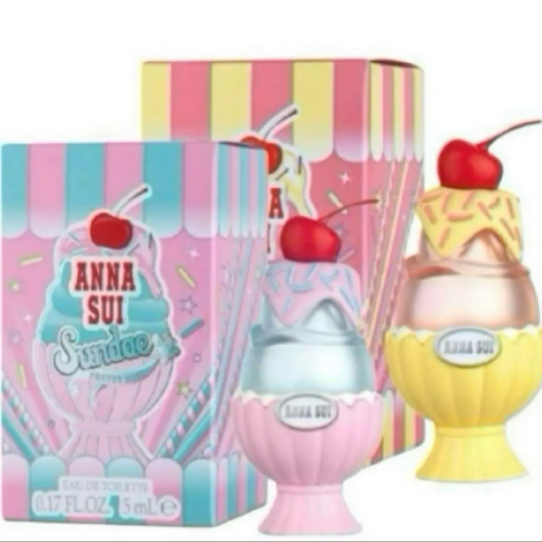 ANNA SUI(アナスイ)のアナスイ サンデー プリティピンク メローイエロー 各5ml ミニ香水 新品2個 コスメ/美容のコスメ/美容 その他(その他)の商品写真