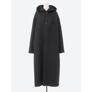 ハイク(HYKE)のHYKE HOODED WORK COAT BLACK サイズ2(ロングコート)