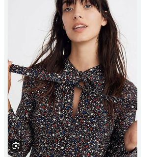 メイドウェル(Madewell)のmadewell スター柄ドレス(ひざ丈ワンピース)