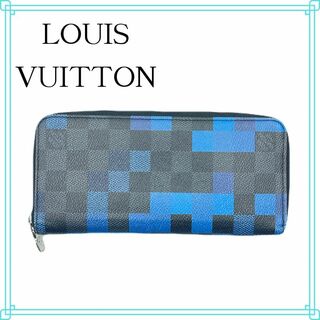 ルイヴィトン(LOUIS VUITTON)のルイヴィトン N60170 ダミエグラフィットピクセル ヴェルティカル 長財布(財布)