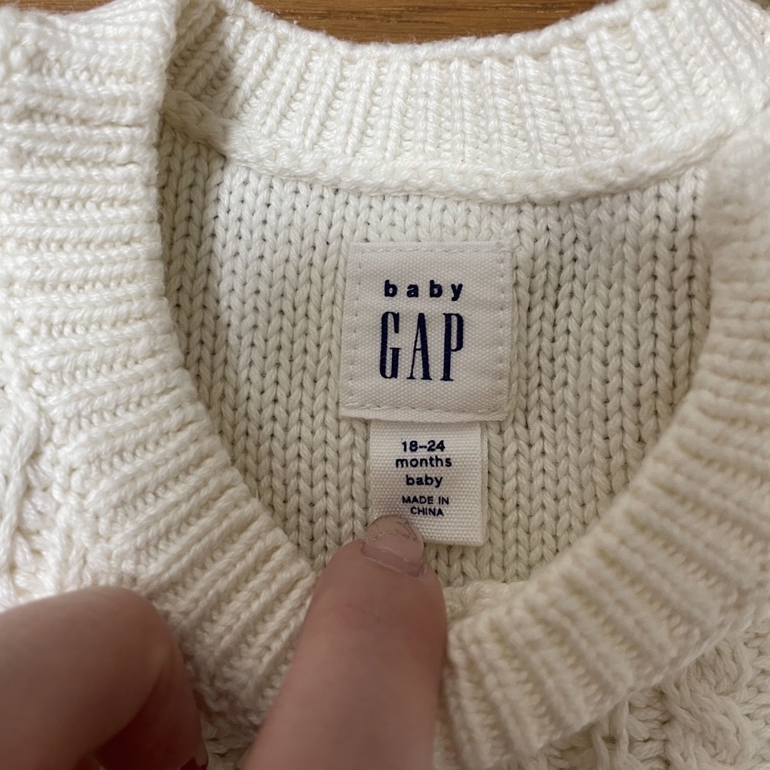 babyGAP(ベビーギャップ)のGAP ニットワンピース キッズ/ベビー/マタニティのキッズ服女の子用(90cm~)(ワンピース)の商品写真