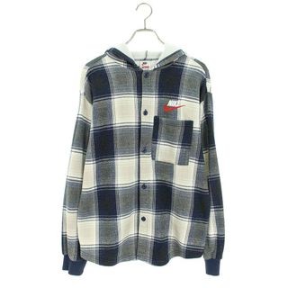 シュプリーム(Supreme)のシュプリーム ×ナイキ NIKE  18AW  Plaid Hooded Sweatshirt フーデッドチェック長袖シャツ メンズ S(シャツ)