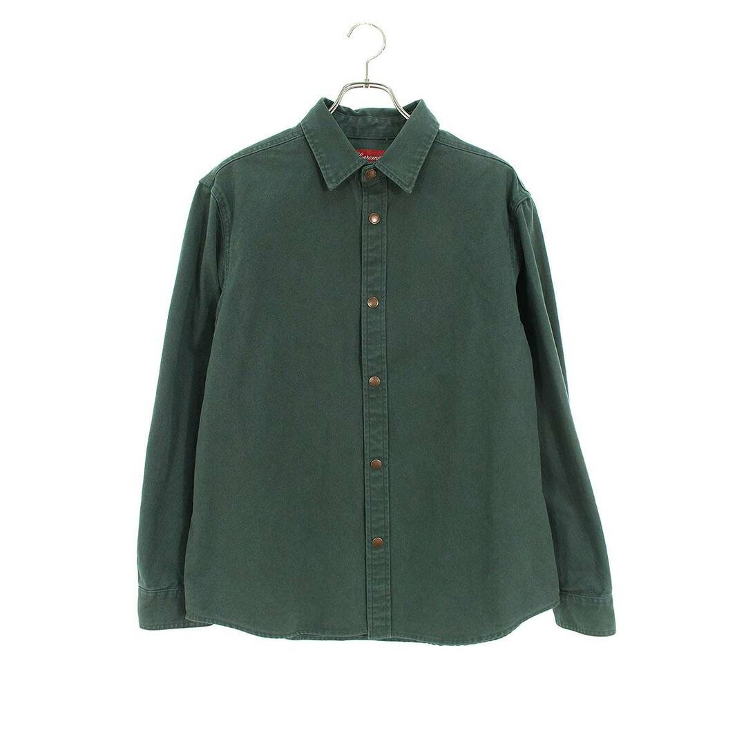 シュプリーム  20AW  Logo Taping Work Shirt ロゴテーピングワーク長袖シャツ メンズ Mシャツ