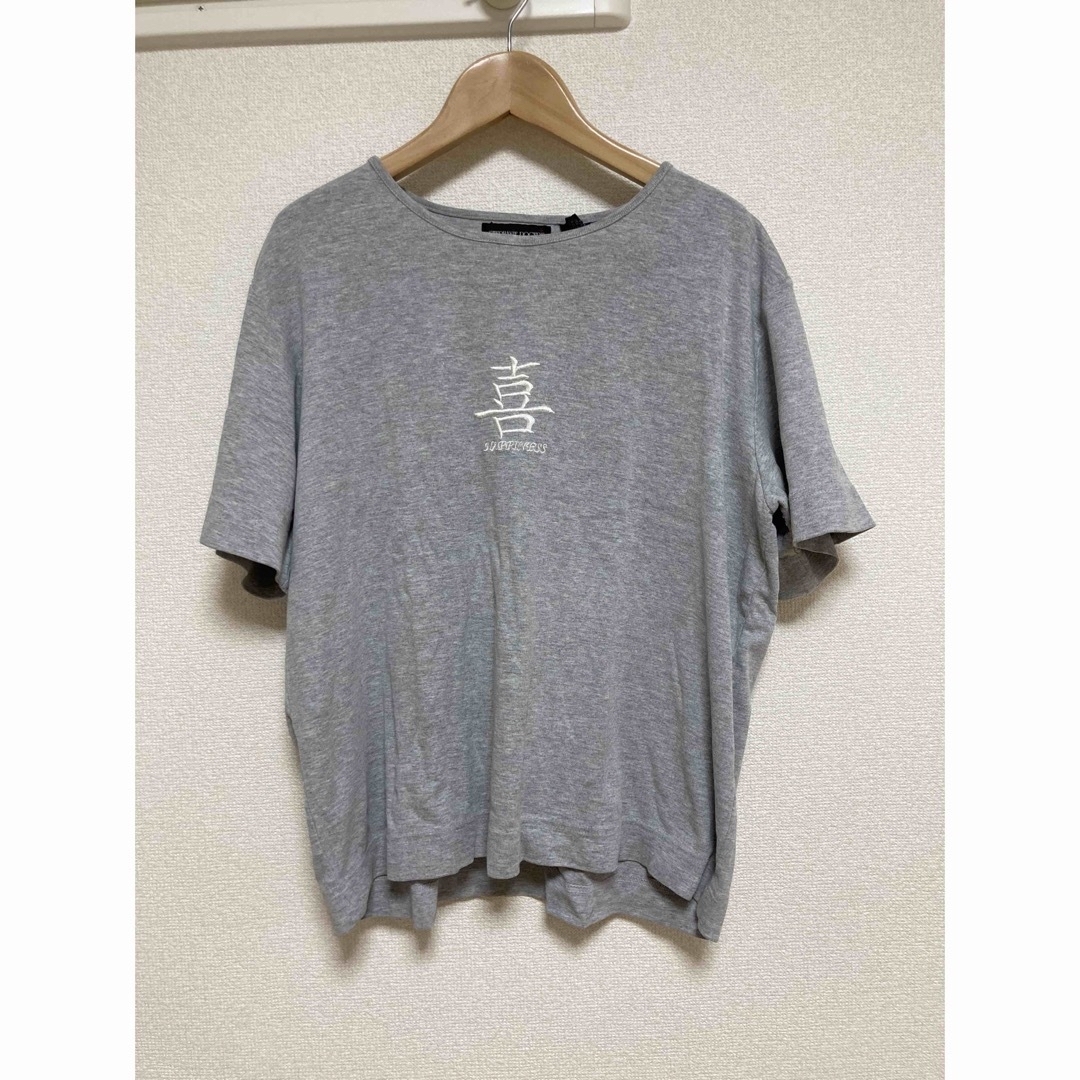 古着　"喜" 刺繍T-shirt メンズのトップス(Tシャツ/カットソー(半袖/袖なし))の商品写真