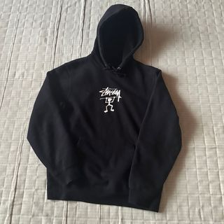 stussy ステューシー　シャドーマン　パーカー　黒タグ　刺繍　USA製