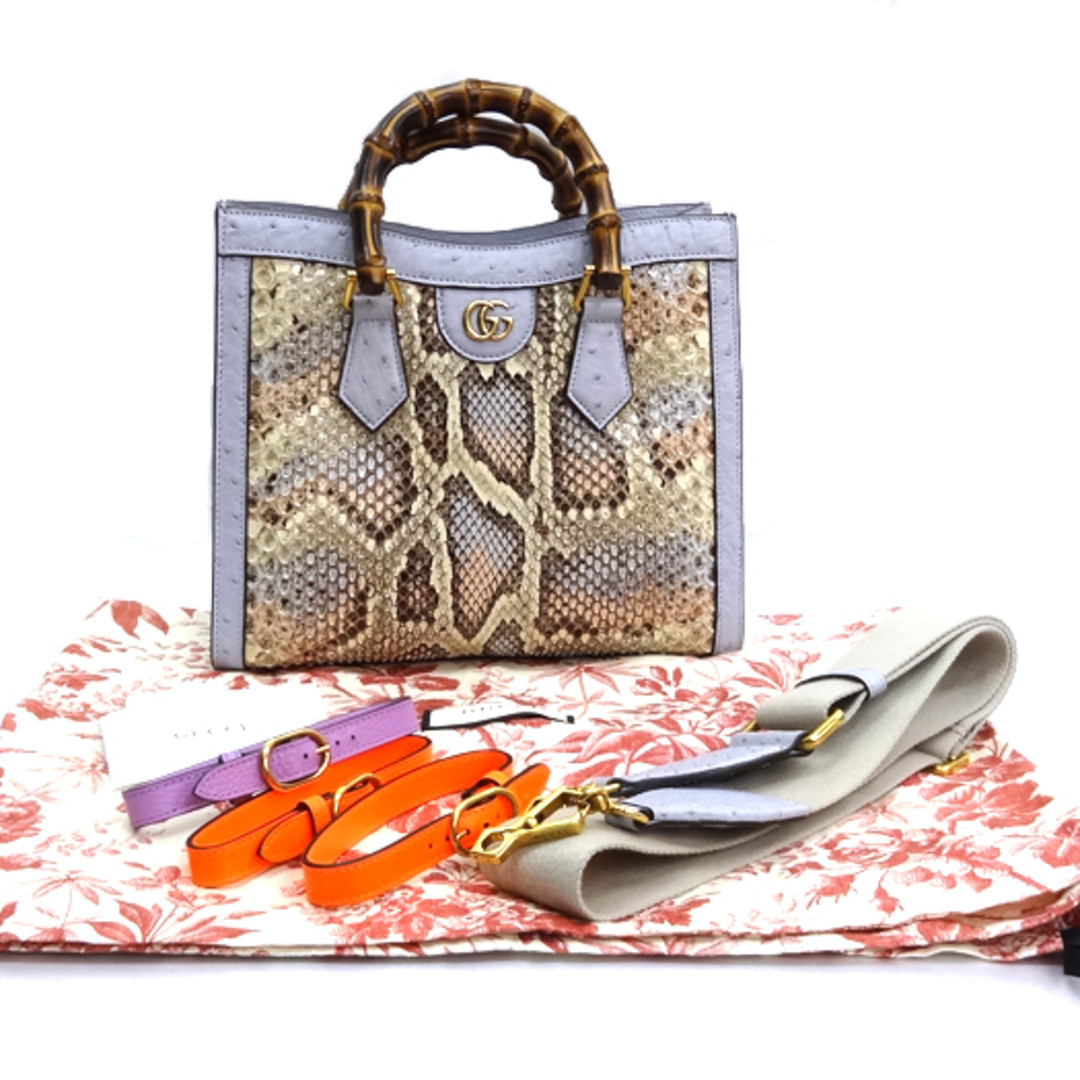 GUCCI - グッチ ダイアナ スモール トートバッグ パイソン GUCCI - グッチ ダイアナ スモール トートバッグ パイソン