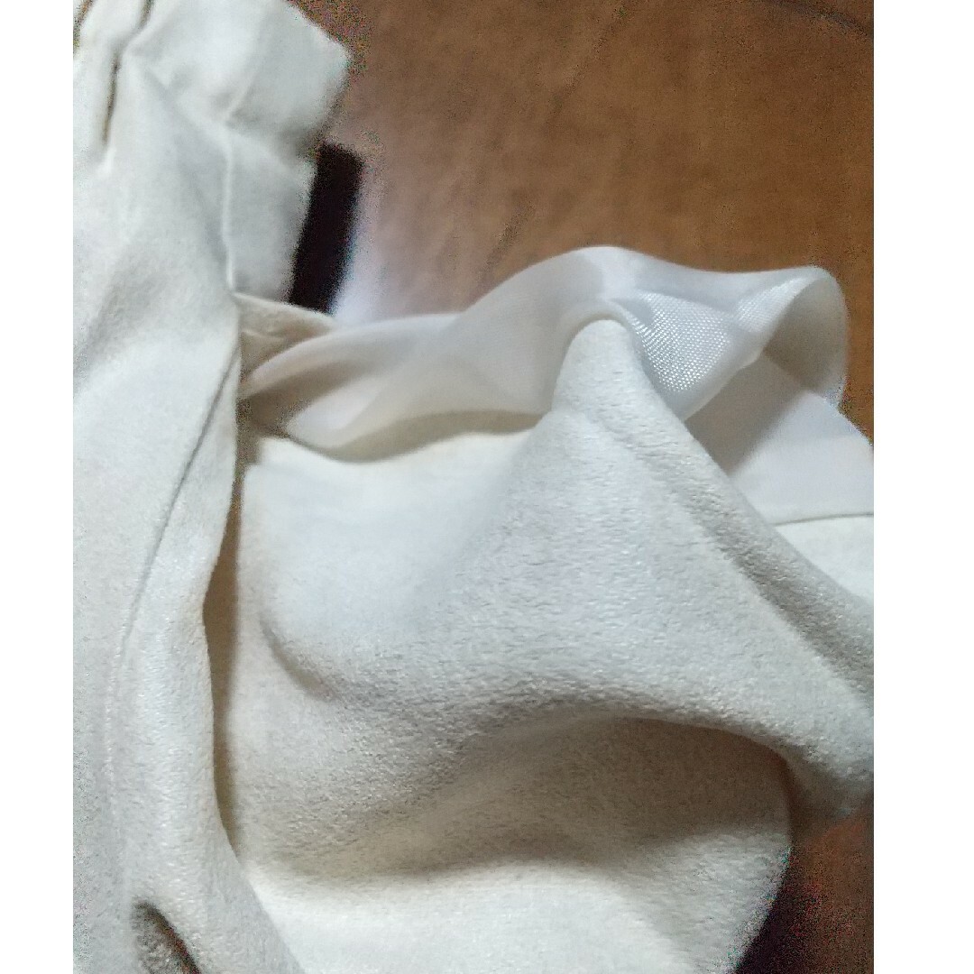 トリイ ユキ150  160  2枚組スカート 淡グレー、クリーム キッズ/ベビー/マタニティのキッズ服女の子用(90cm~)(スカート)の商品写真
