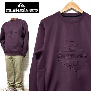 クイックシルバー(QUIKSILVER)のQUIKSILVER クイックシルバー ポケット付き 3D 立体ロゴ スウェット(スウェット)