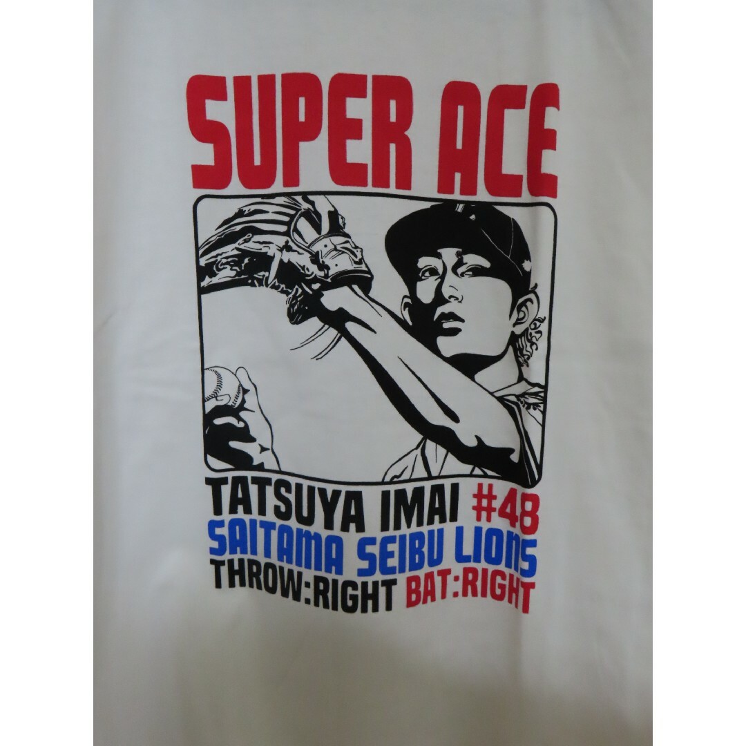 埼玉西武ライオンズ(サイタマセイブライオンズ)の今井達也 埼玉西武ライオンズ ハイコンイラスト Tシャツ Lサイズ グッズ 半袖 エンタメ/ホビーのタレントグッズ(スポーツ選手)の商品写真