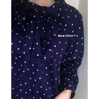 ロキエ(Lochie)のMiss Chloe vintage polca dot blouse(シャツ/ブラウス(長袖/七分))