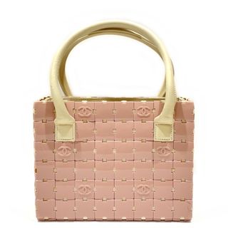 シャネル(CHANEL)のCHANEL 【レア】パズル ココマーク スクエア型 ハンドバッグ プラスチック ラムスキン(ハンドバッグ)