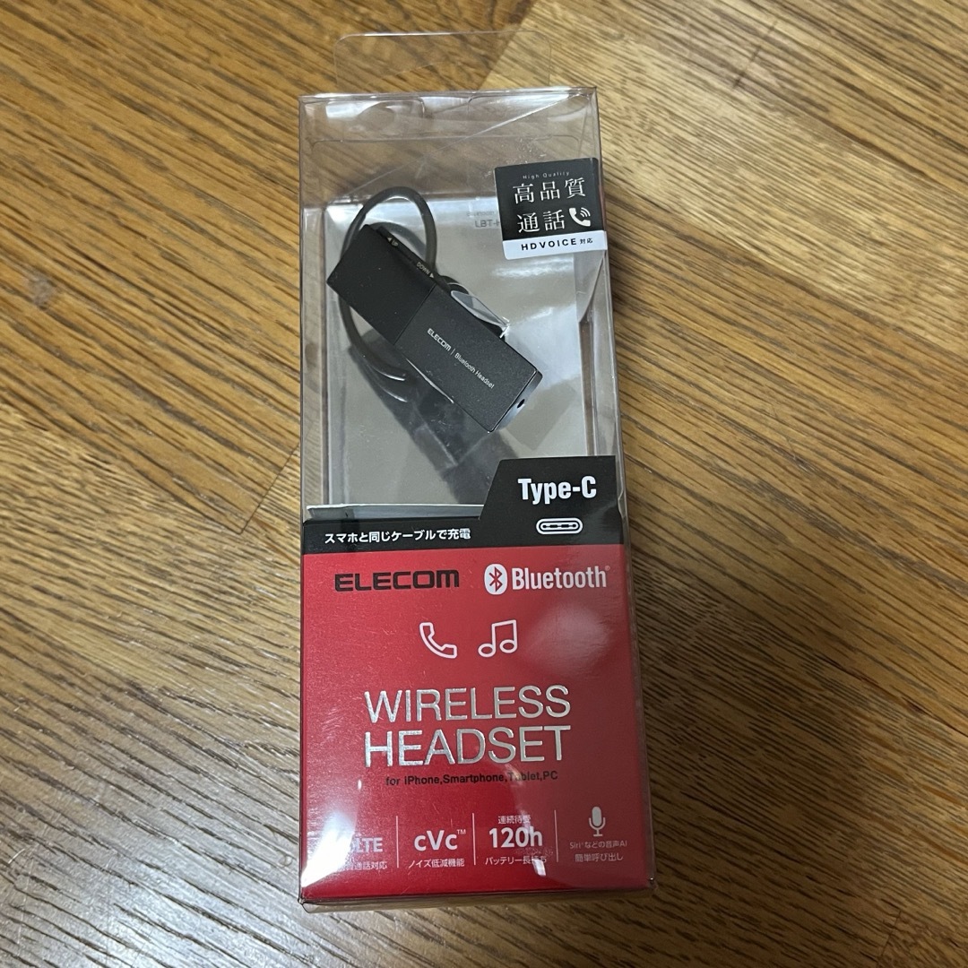 ELECOM Bluetooth ハンズフリーヘッドセット ブラック LBT-H スマホ/家電/カメラのオーディオ機器(ヘッドフォン/イヤフォン)の商品写真