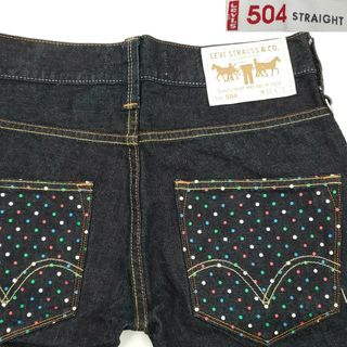 リーバイス(Levi's)の限定ドットプリント★Levi's SP504★W30デニムハーフパンツSZP82(デニム/ジーンズ)