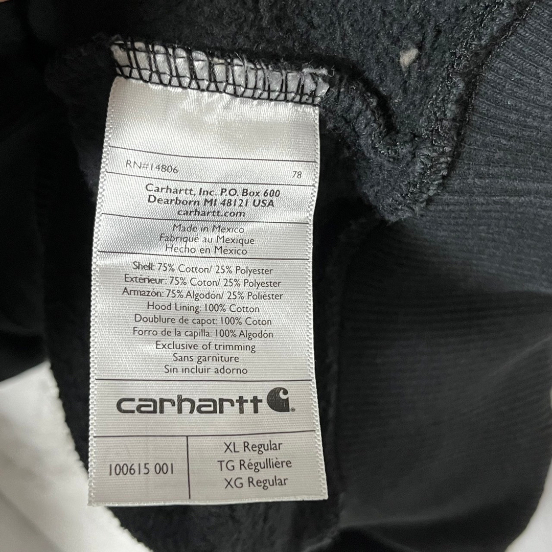 Carhartt カーハート パーカー フーディ 企業ロゴ 刺繍ロゴ XL