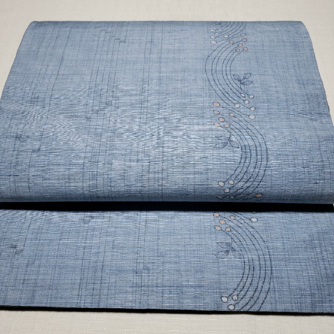 正絹草木染紬の名古屋帯 京袋帯仕立て リバーシブル水着/浴衣