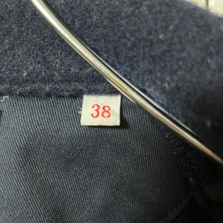 DANTON ダントン ピーコート 38 刺繍ロゴ ワンポイントロゴ ウール DANTON ダントン ピーコート 38 刺繍ロゴ ワンポイントロゴ ウール