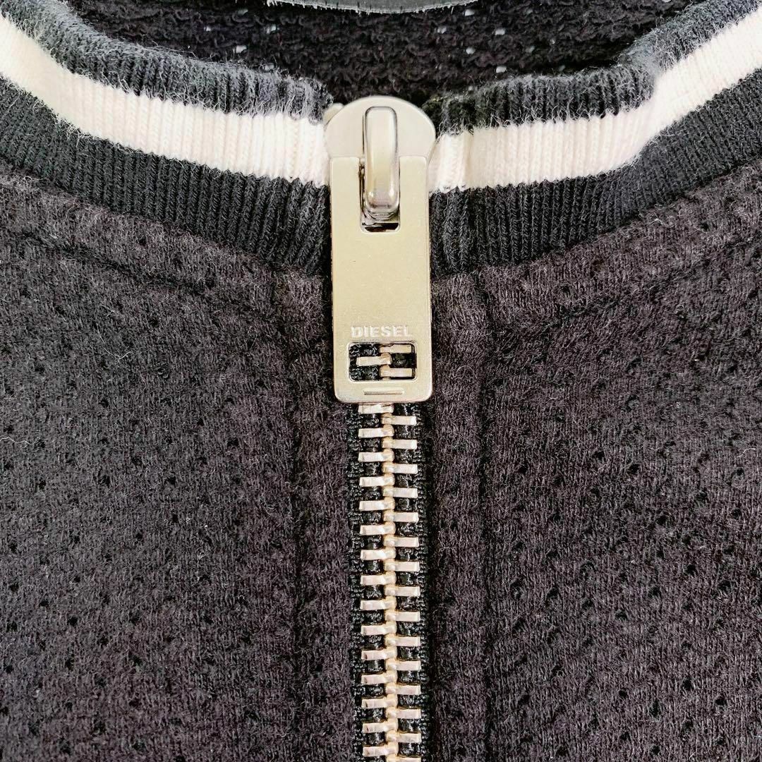 DIESEL(ディーゼル)の2729　DIESEL　ディーゼル　ジップアップ　ニット　セーター　ブラック メンズのトップス(ニット/セーター)の商品写真