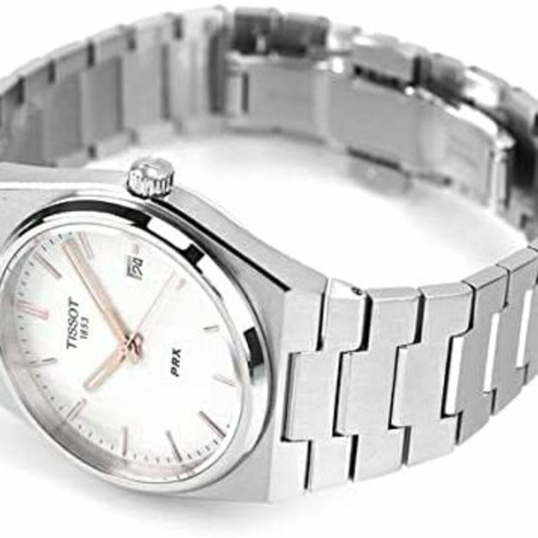 ティソ tissot PRX ホワイト文字盤 クォーツ クロノグラフ腕時計