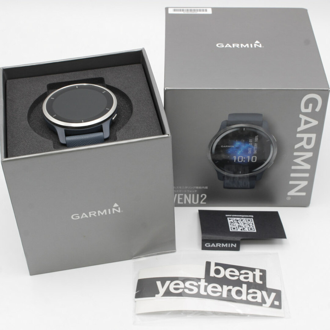 古物商許可証大阪府公安委員会GARMIN VENU2 Granite Blue/Silver 010-02430-60 スマートウォッチ ガーミン ヴェニュー 本体