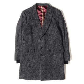 ポールスミス(Paul Smith)の美品 Paul Smith ポールスミス コート サイズ:M2 ノッチドラペル ウール メランジ ツイード チェスター コート 213215 373L ネイビー 紺 アウター ジャケット 日本製【メンズ】【中古】(その他)