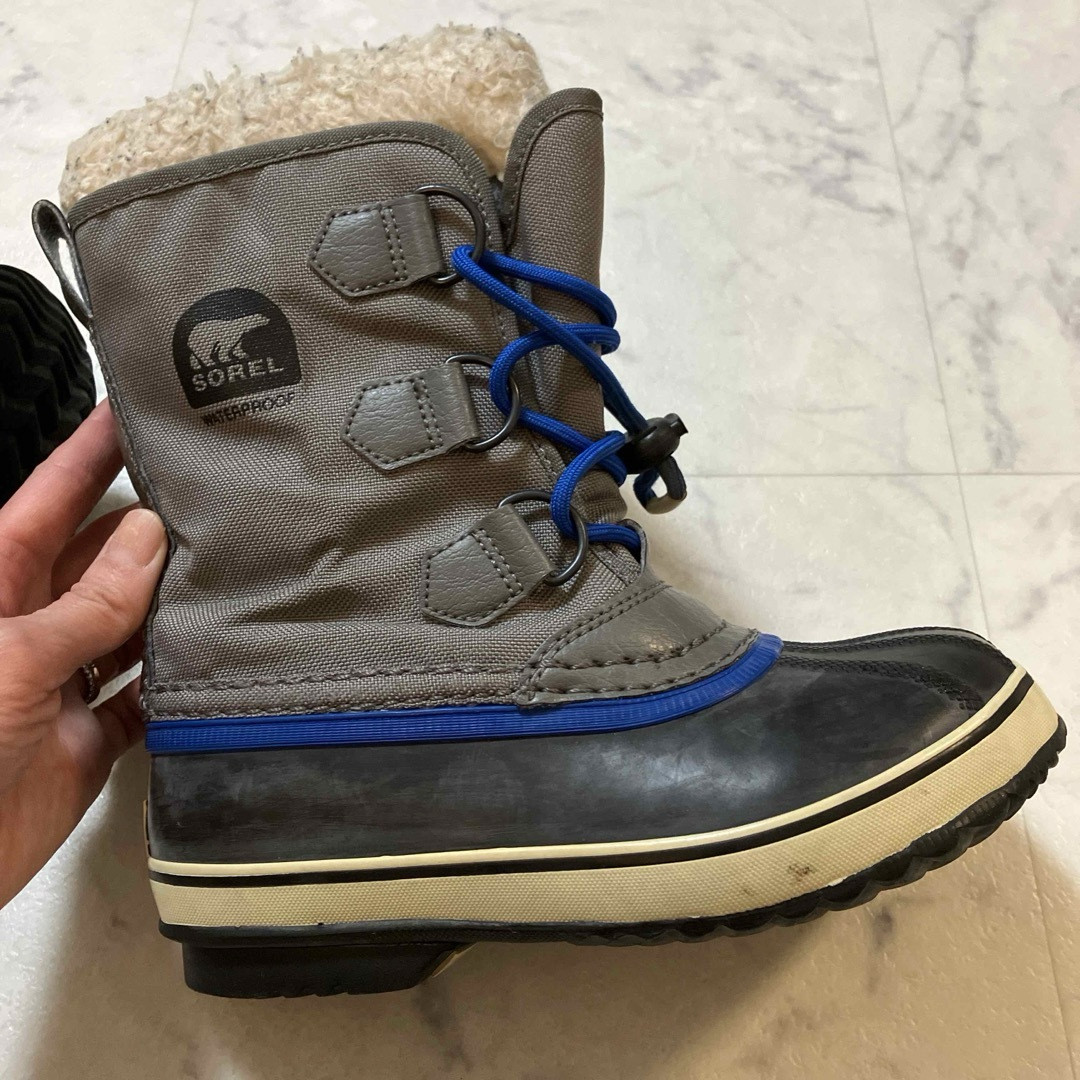 SOREL(ソレル)のSORELキッズスノーブーツ(箱あり) キッズ/ベビー/マタニティのキッズ靴/シューズ(15cm~)(ブーツ)の商品写真