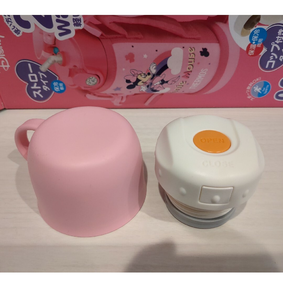 THERMOS(サーモス)のコップ＆中せん　　THERMOSミニーちゃん キッズ/ベビー/マタニティの授乳/お食事用品(水筒)の商品写真