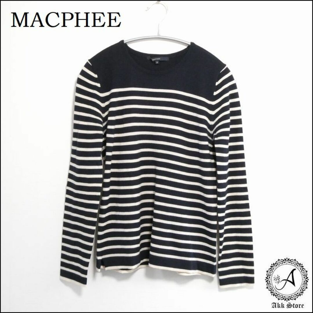 MACPHEE(マカフィー)のMACPHEE レディース トップス 長袖 ボーダー ニット M レディースのトップス(ニット/セーター)の商品写真