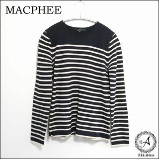 マカフィー(MACPHEE)のMACPHEE レディース トップス 長袖 ボーダー ニット M(ニット/セーター)