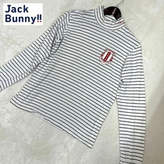 ジャックバニーバイパーリーゲイツ(JACK BUNNY!! BY PEARLY GATES)の【JACK BUNNY ジャックバニー ボーダー　モックネックシャツ メンズ5】(ウエア)