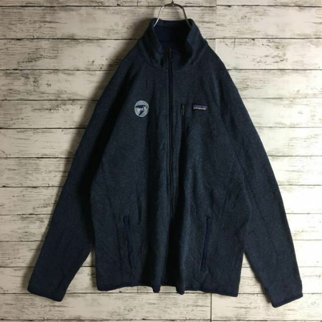 patagonia(パタゴニア)の【ビッグサイズ】パタゴニア☆ロゴ入りジップジャケット　入手　グレー　729 メンズのジャケット/アウター(ブルゾン)の商品写真